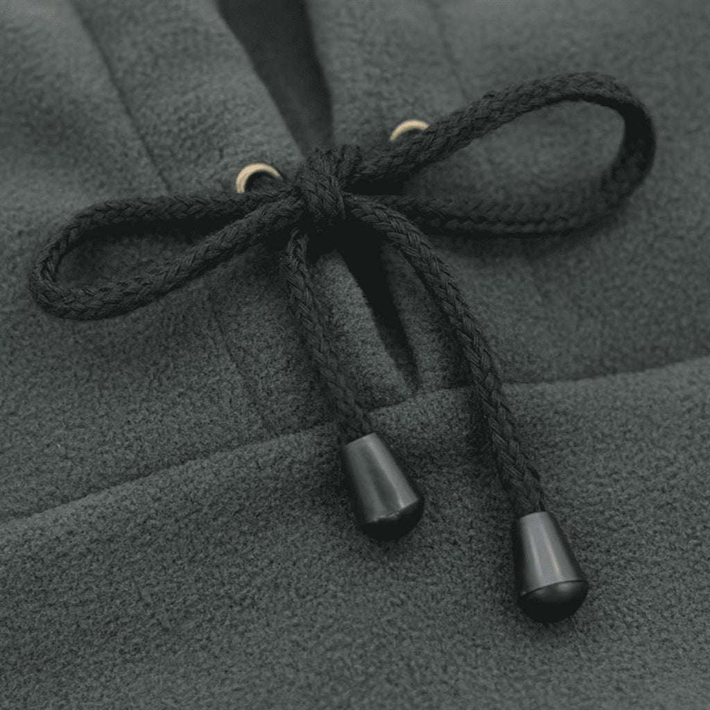 Close-up of the fleece fabric of the balaclava