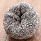 Merino wool socks laid flat