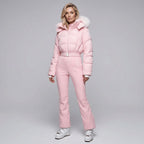 Women's waterproof Chamonix ski suit, front view