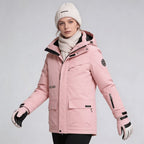 Women's waterproof winter coat in white