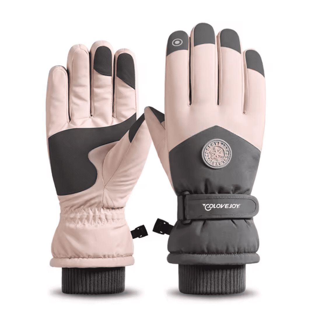 Thermal lining inside the women's ski gloves