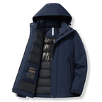 Colours available in the men's waterproof puffer jacket