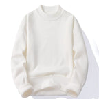 Men's fleece jumper in white