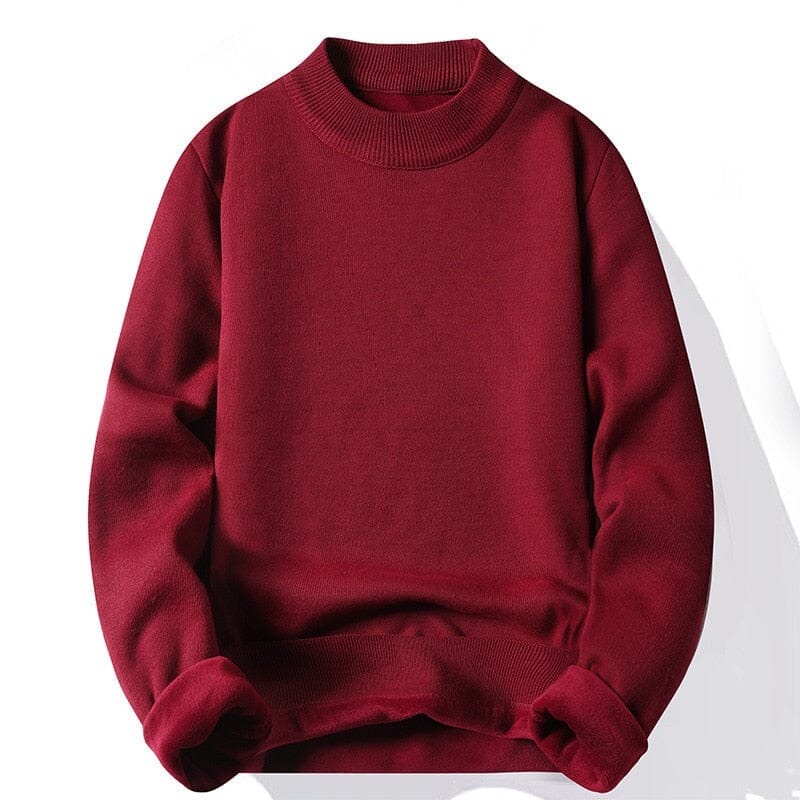 Men's fleece jumper in orange