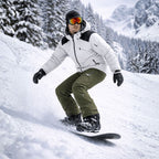 Men's ski trousers worn on the snow