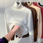 Colour swatches for the women's roll neck fleece jumper