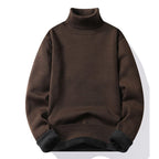 Men's roll neck jumper in beige