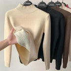 Women's fleece jumper in beige